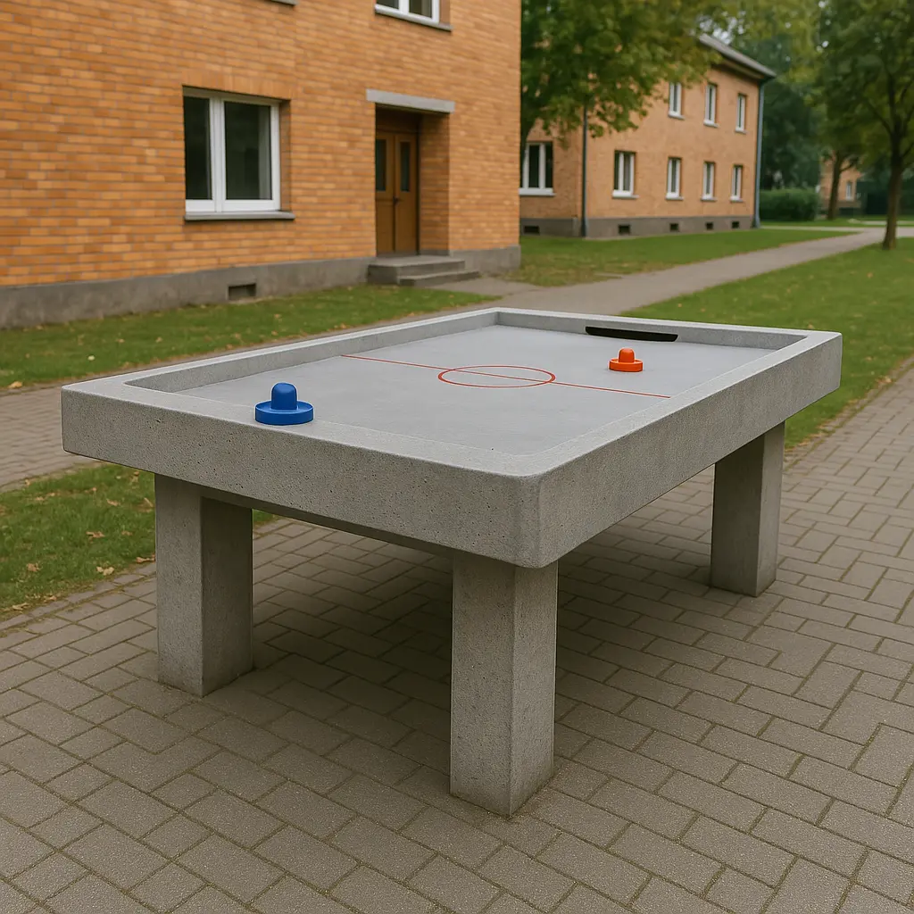 Betonowy cymbergaj Everfun na szkolnym dziedzińcu